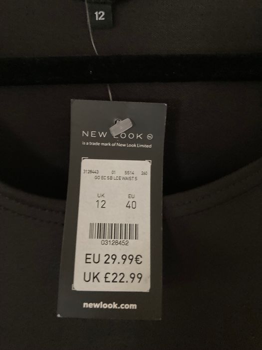 Нова дамска черна рокля