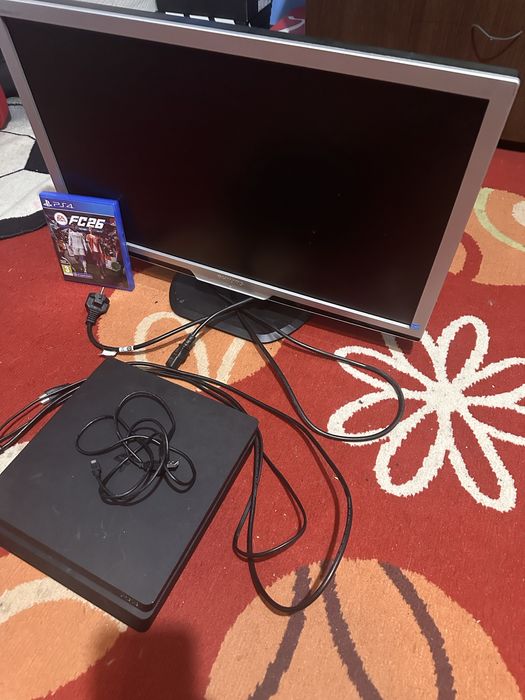 Monitor nou cu maneta cu lumini fifa26 si ps4 noi
