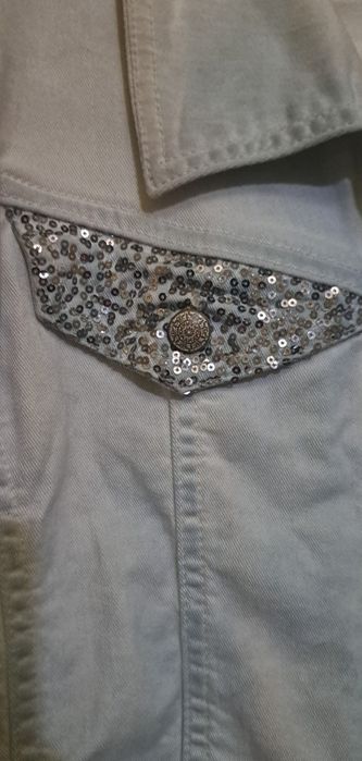 Geaca de blugi cu paiete