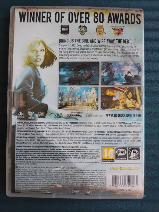 Bioshock infinite - оригинална компютърна игра / PC Game