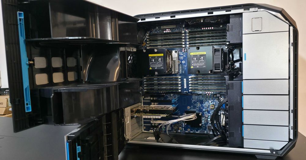 HP Z8 G4 Workstation Ideal AI 2x PCIe x16 - 2x Xeon Gold 6262V 48C/96T -128GB RAM ECC - 40TB: 4x10TB SAS - 1450W - A Grade