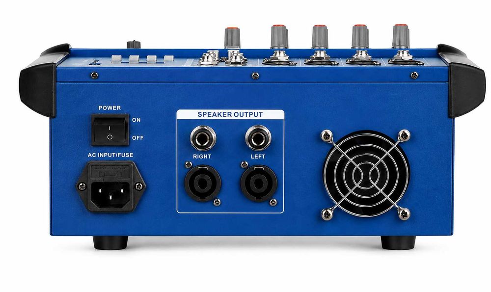 Mixer audio activ 2 X 350W 4 canale PMX402D Amplificat USB Bluetooth 16 efecte digitale DSP Egalizator