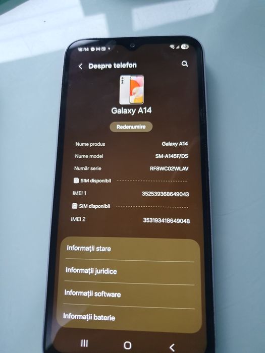 Samsung a14 5g ca nou dual sim