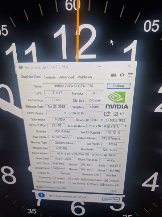 Gtx 1650 4gb видеокарта продам