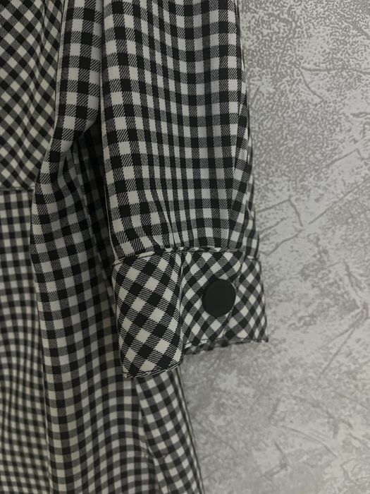 Клетчатая рубашка со средними рукавами