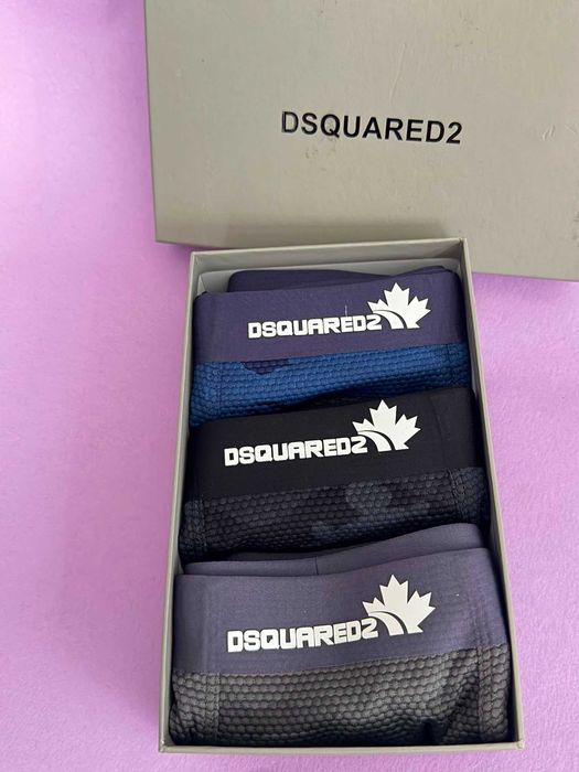 Boxeri Dsquared albastru negru gri marimea XL