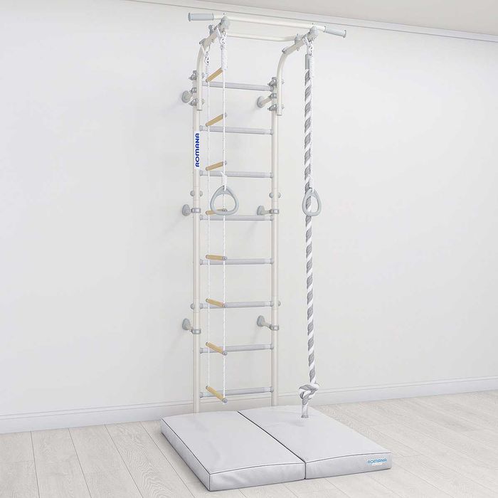 Шведская стенка Next Pastel Plus + мат 100х100х6 см в 2 сложения