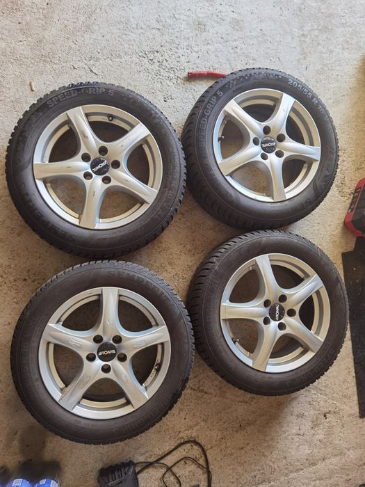 Set 4 jante aliaj 5x108 ford R16 6,5 j 205 55 M+S semperit import DE