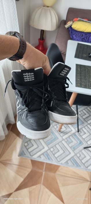 Adidas Pantofi de Skate Mid-Top Confortabili Midcity adolescenți Pantofi de Skate Negri IE4465 mărimea 39 1/3