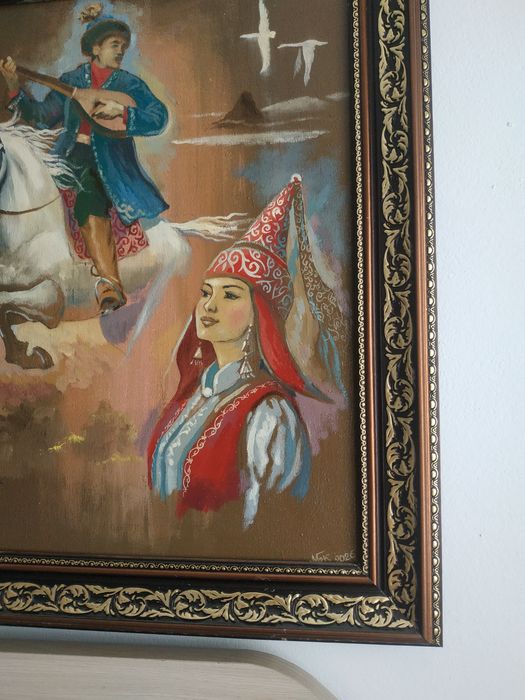 Картина с казахским певцом