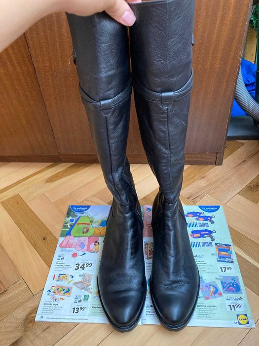 Ботуши естествена кожа, почти неизползвани