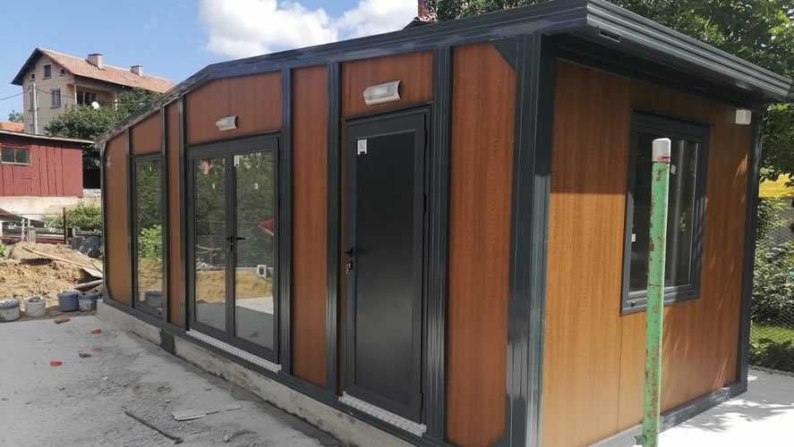Casa Modulara si Garaje Auto din structura metalica si panou sandwich