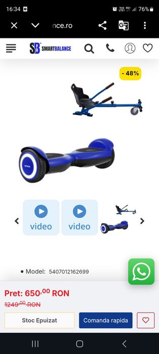 Hoverboard nou  Jetson Prim