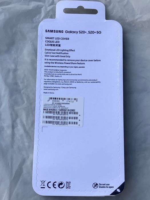 Samsung galaxy S20+ , Smart led cover