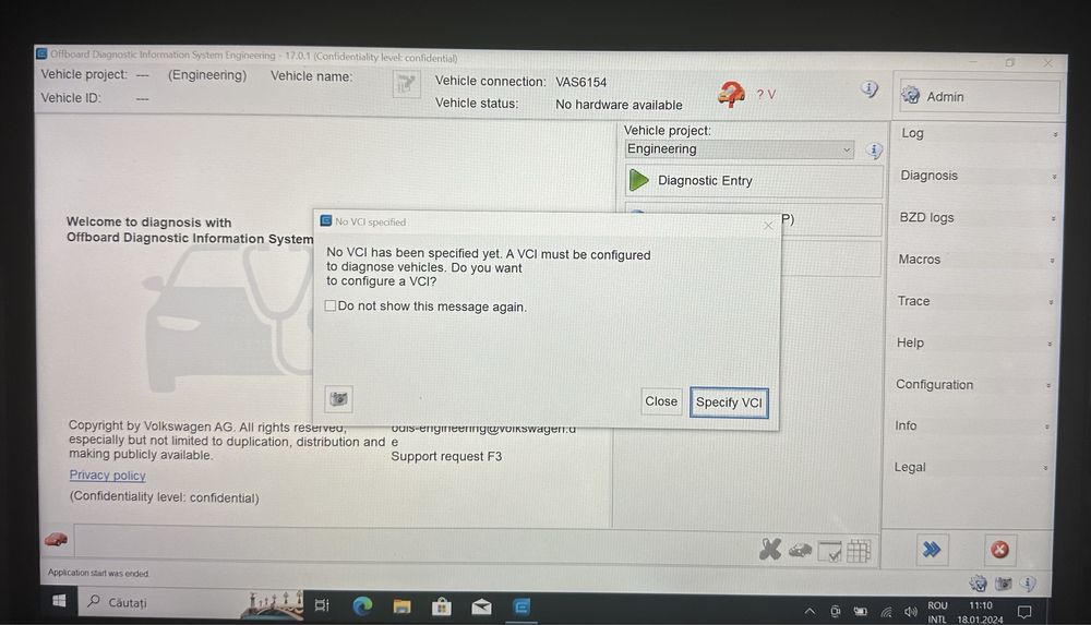 ODIS Service 23.0.1 + ODIS Engineering 17.0.1 VAS 6154/A/B VAG