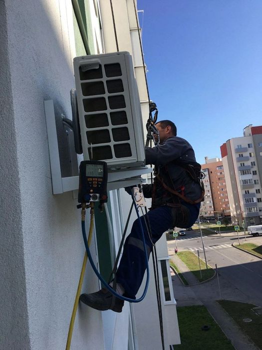 Установка кондиционера монтаж ремонт заправка чистка