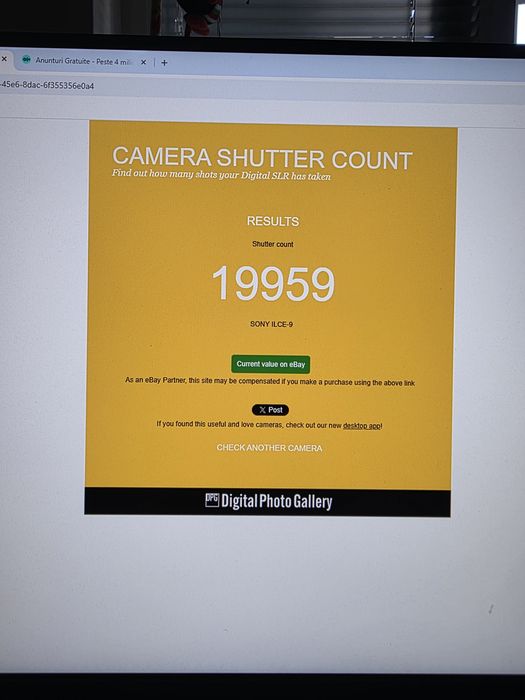 Sony A9 prima varianta