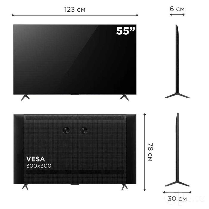 Телевизор TCL 55C6K QD-Mini LED 4K 144Hz