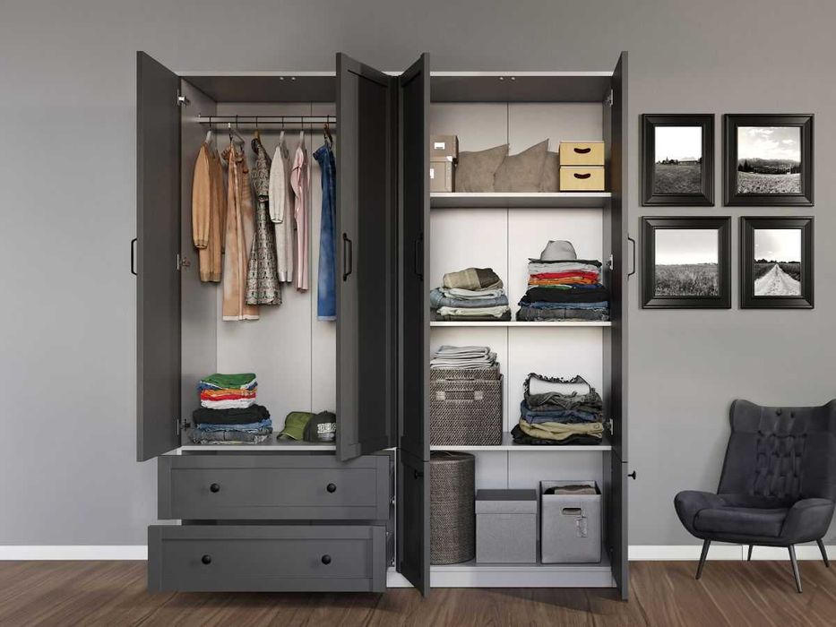 Set Mobila Dormitor Grafit C11 - Transport Gratuit in 4-10 zile