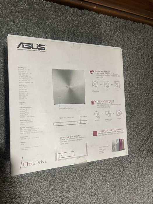 внешний DVD/CD привод ASUS UltraDrive SDRW-08U5S-U