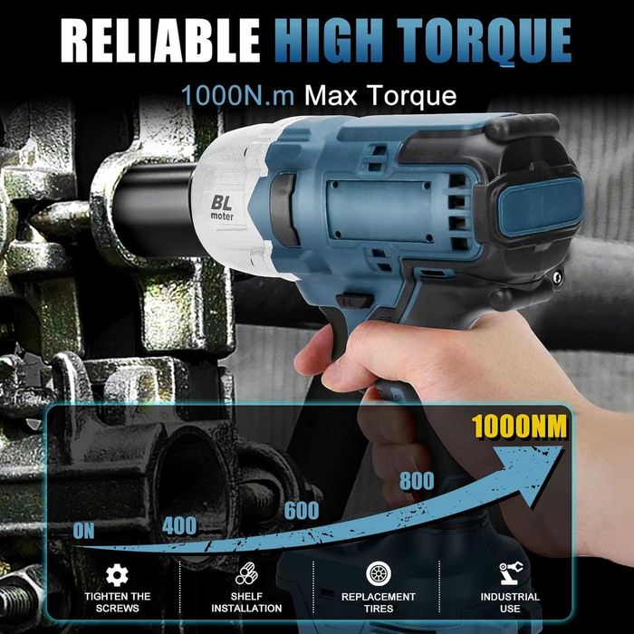 Impact brushless 1000 Nm, pt bateri BOSCH GBA, REDUS de la 725RON