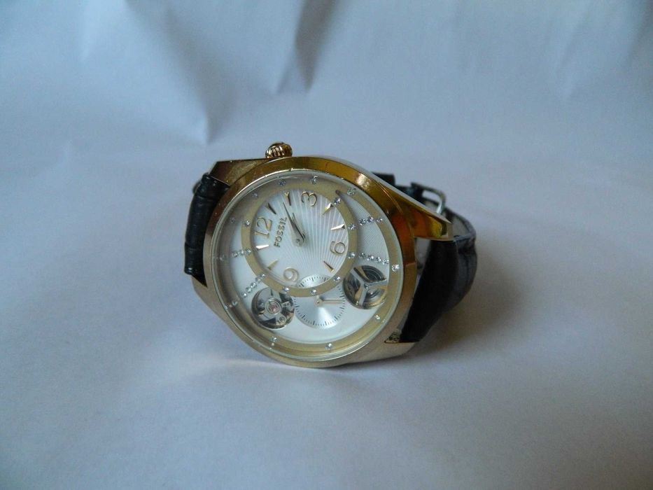 Ceas de dama Fossil Twist , din otel , curea piele cod f12