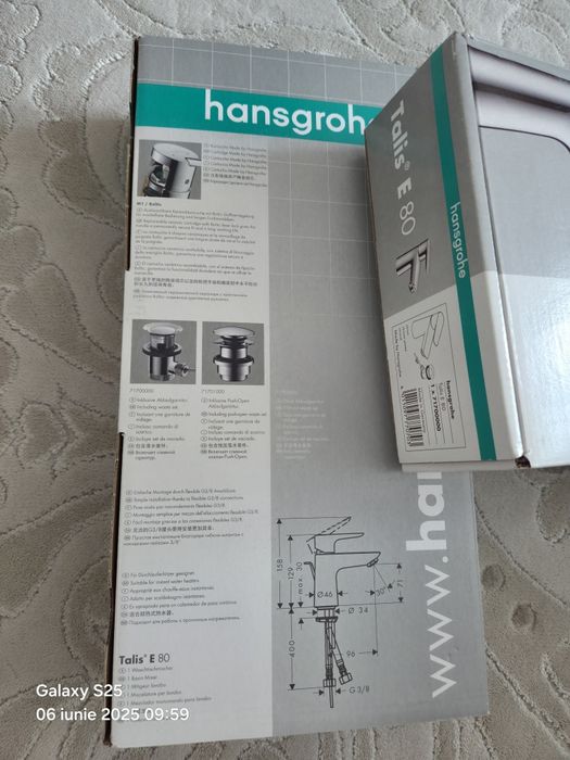 Baterie lavoar HansgroheTalis E80