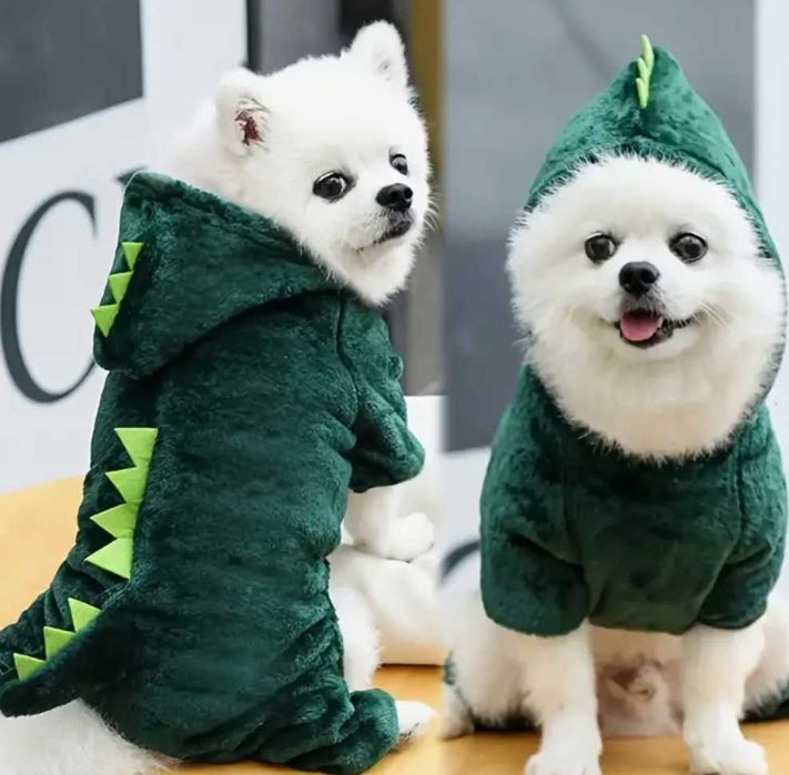 Костюм динозавър за малко куче или коте