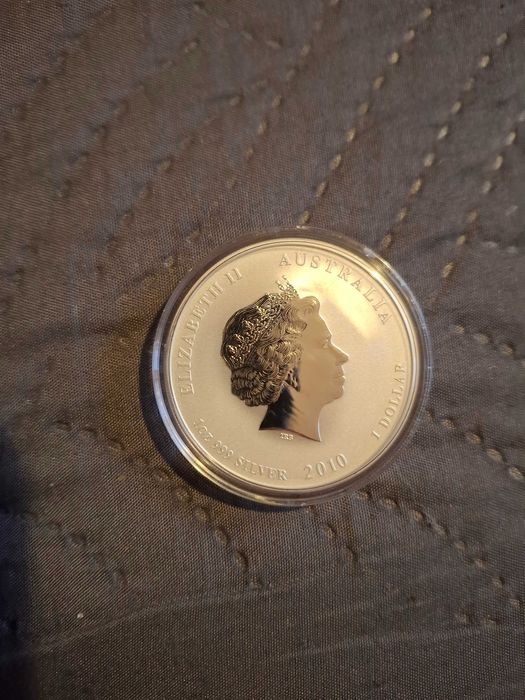 ЛУНАР 1 OZ 2010 СРЕБРО Австралия- Годината на тигъра