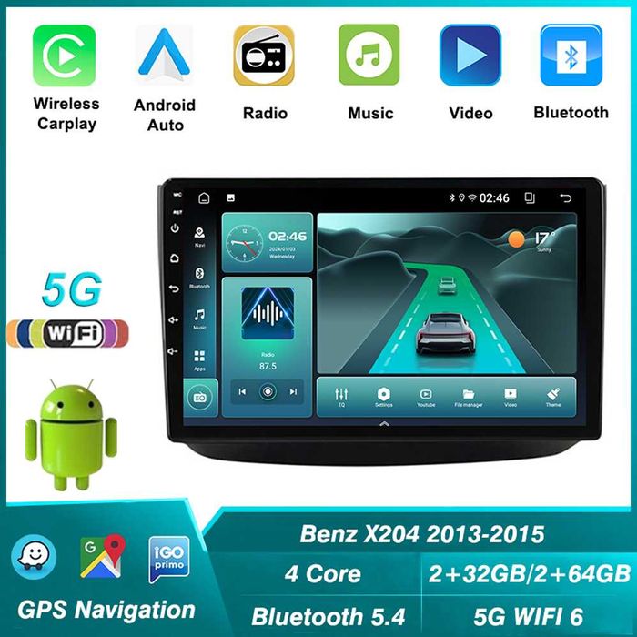 9" мултимедия за Mercedes Vito Viano W639 03-15 Android