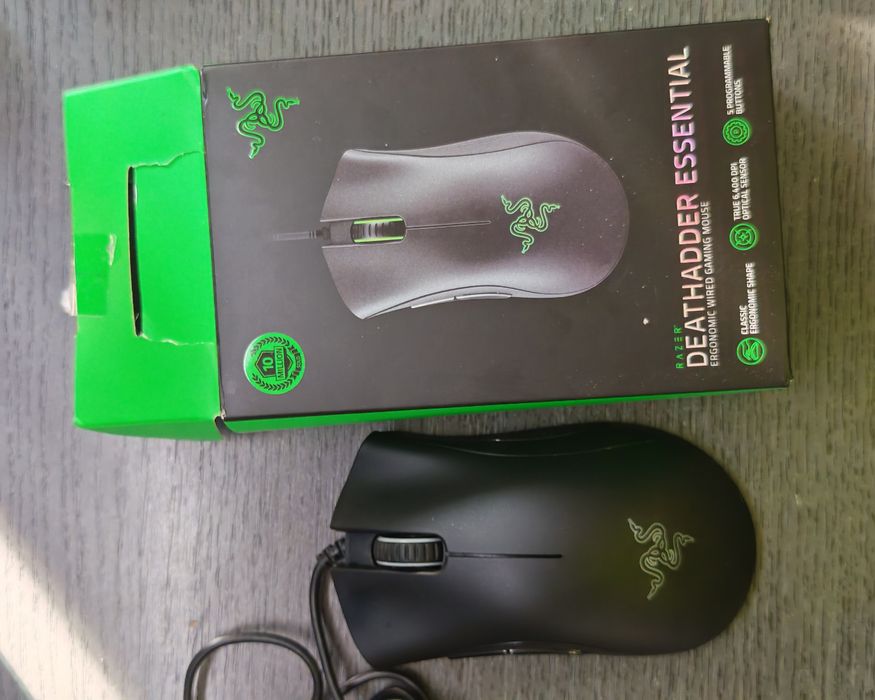 Mouse Gaming RAZER DeathAdder Essential 2021, 6400 dpi, negru