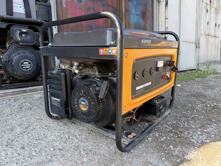 * KIPOR KGE 6500E оригинальный мощный генератор-движок в отличном сост