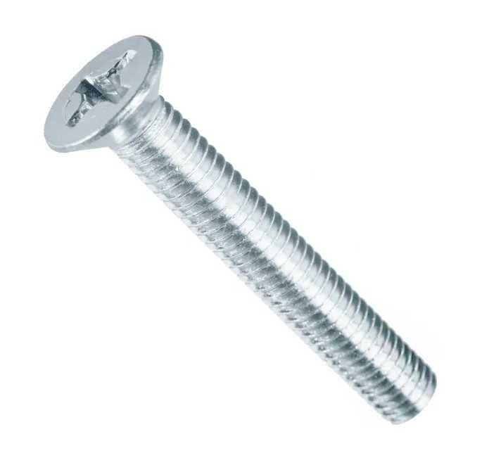 Винт D= 6 мм, ГОСТ: DIN 965, Покрытие: оцинкованный