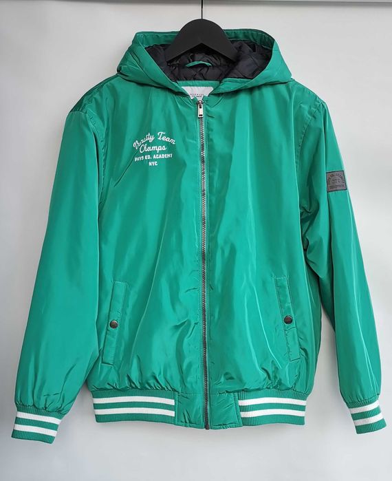 Geacă bomber vatuita băieți Reserved 164 13ani verde impecabila