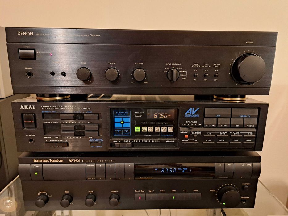 Amplificatoare, receivere diverse Sony, Harman Kardon, Denon, Akai