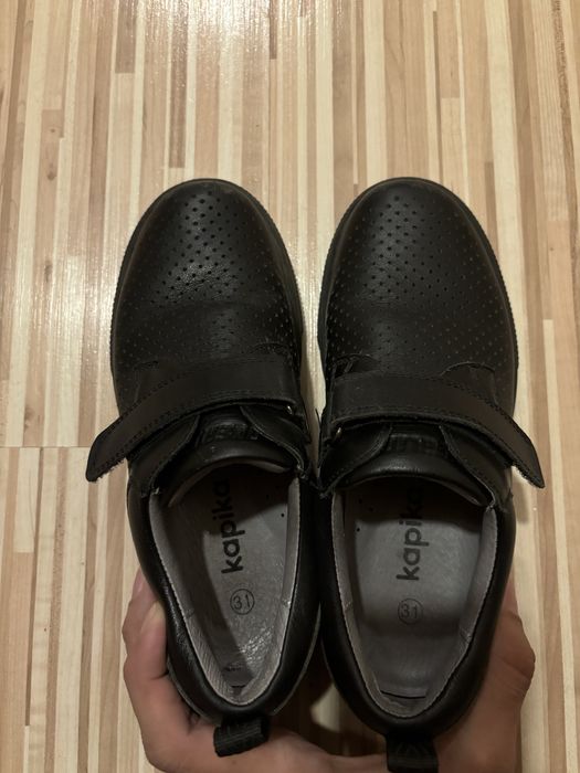 Кожаные ботинки в школу на мальчика