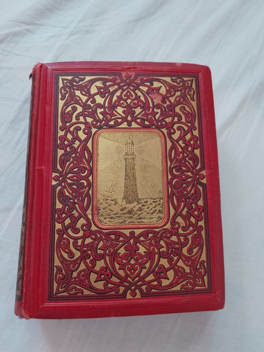 Carte veche din  1880,PHARUS AM MEERE DES LEBENS.