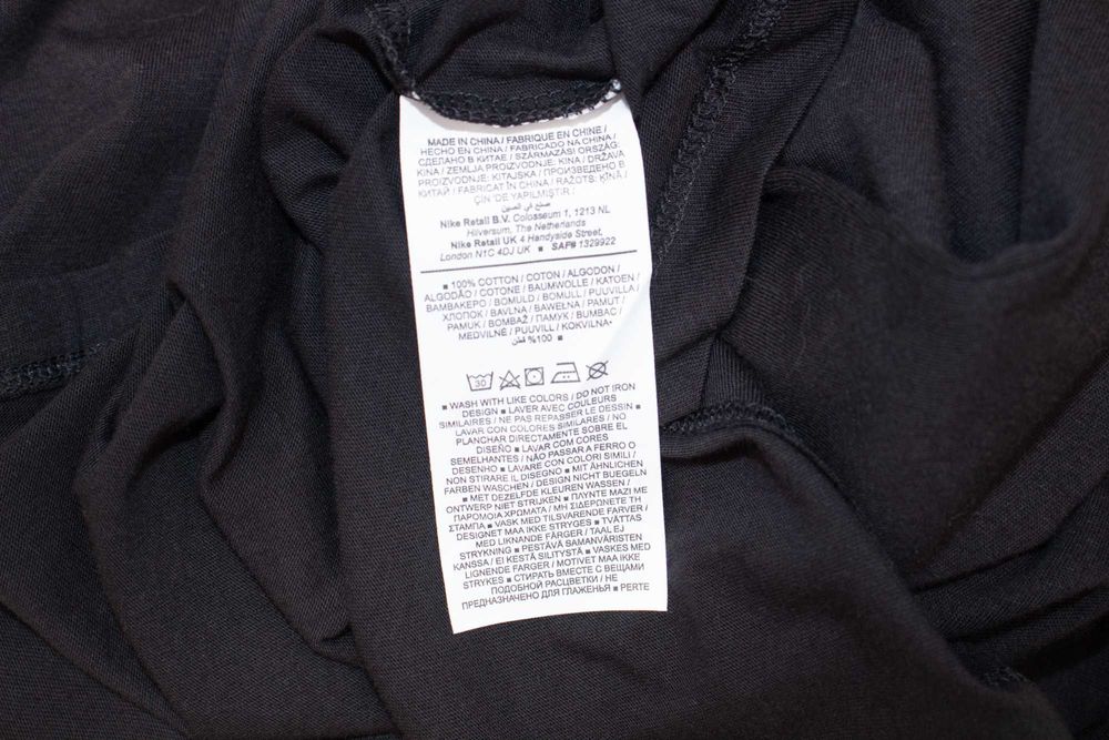 Nike Sportswear Club Essentials дамска тениска черна памук 1X 4XL нова