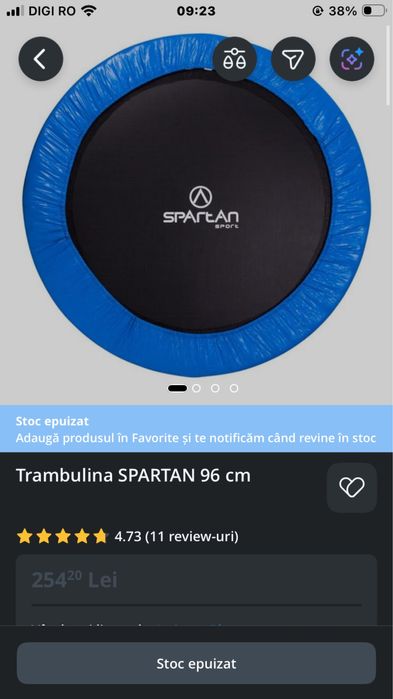 Trambulina Spartan 96 cm