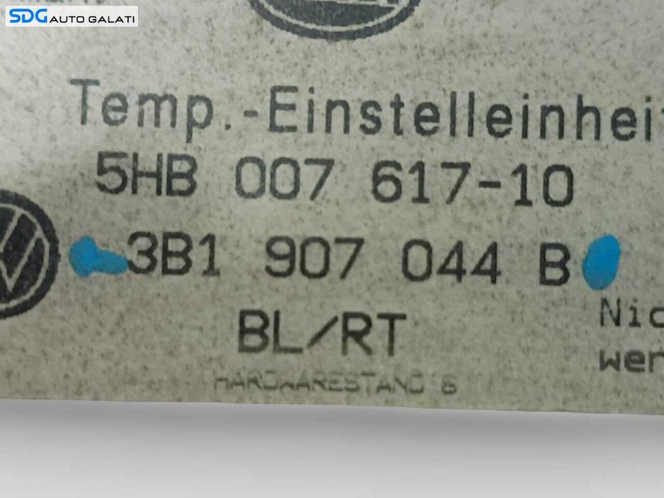 Panou Modul Unitate Comanda AC Aer Conditionat Clima Climatronic Volkswagen Passat B5.5 2001 - 2005 Cod 3B1907044B, 5HB007617-10 [A0742]