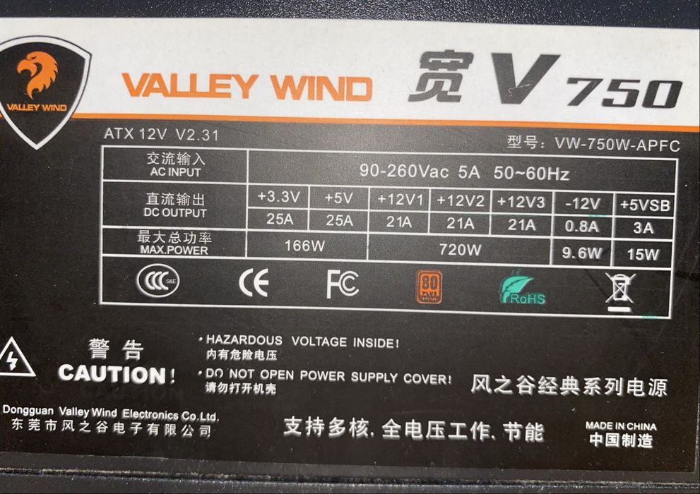 Блок питания 750w