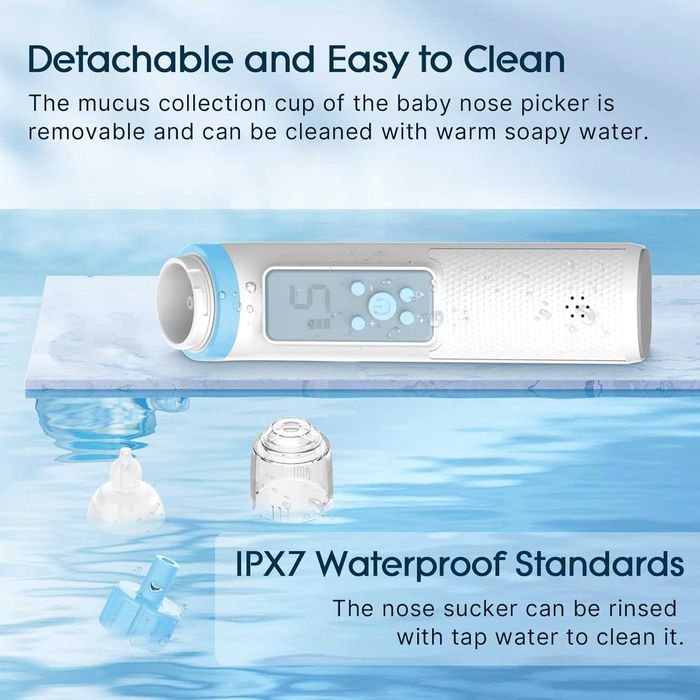 Електрически аспиратор за нос за бебе с 5 степени на засмукване