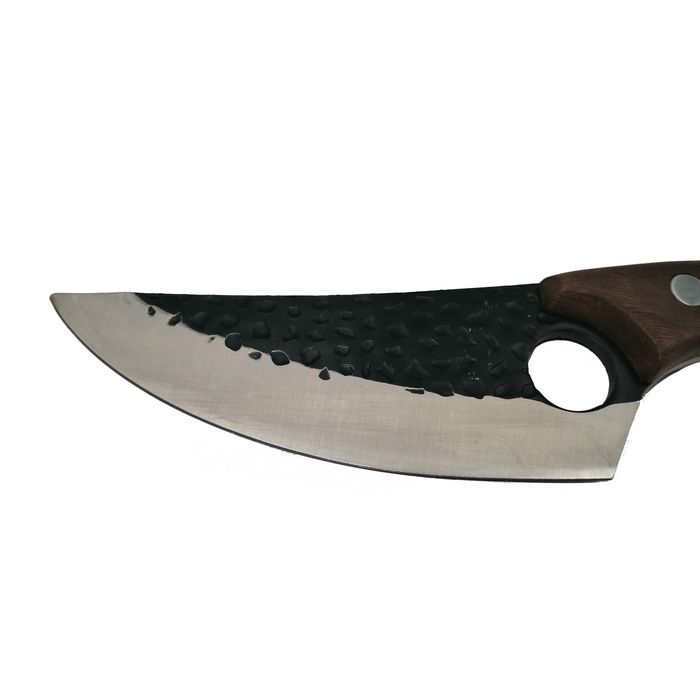 Cutit macelarie IdeallStore®, lucrat manual, 27 cm, teaca piele