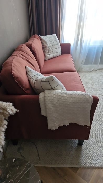 Canapea 3 locuri caramizie Ikea