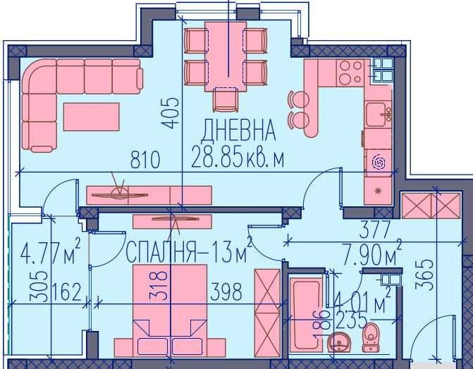 Продава се Двустаен апартамент в Пловдив, Каменица 2 - 86 кв.м за 1207 €/кв.м - Снимка #1