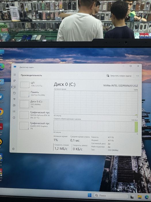 Asus Tuf F15 i7-12650H 8/512/3050 4Gb 15.6 FHD  165Hz
