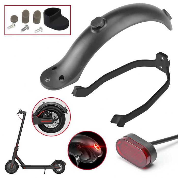 Set stop frana aparatoare suport aripa trotineta Xiaomi M365 Pro 2 1S