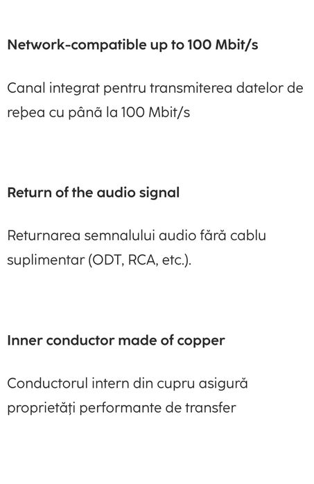 3m Cablu HDMI dublu ecranat de mare viteză Hama