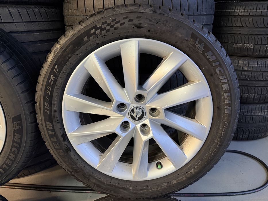 Jante Originale Skoda VW R17 echipate vara Michelin ca noi 2025