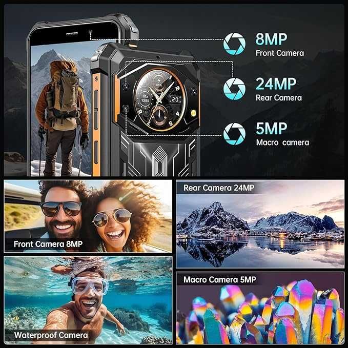 Fossibot F101 Pro Dual Screen 15GB RAM 128GB ROM с IP68 защита